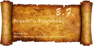Brezán Fiorella névjegykártya